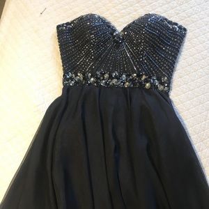 Black Sherri Hill short dress sz 4